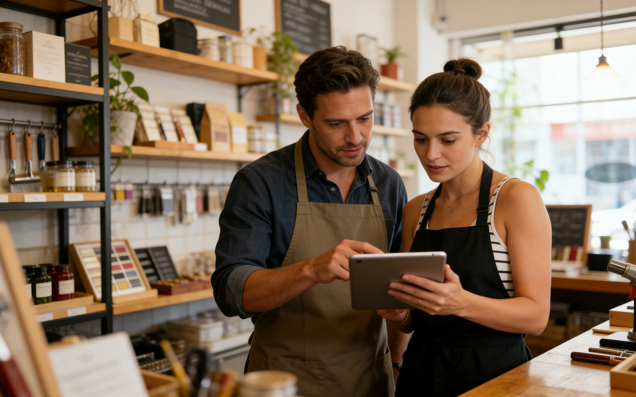 Owner comparing two funding options side by side