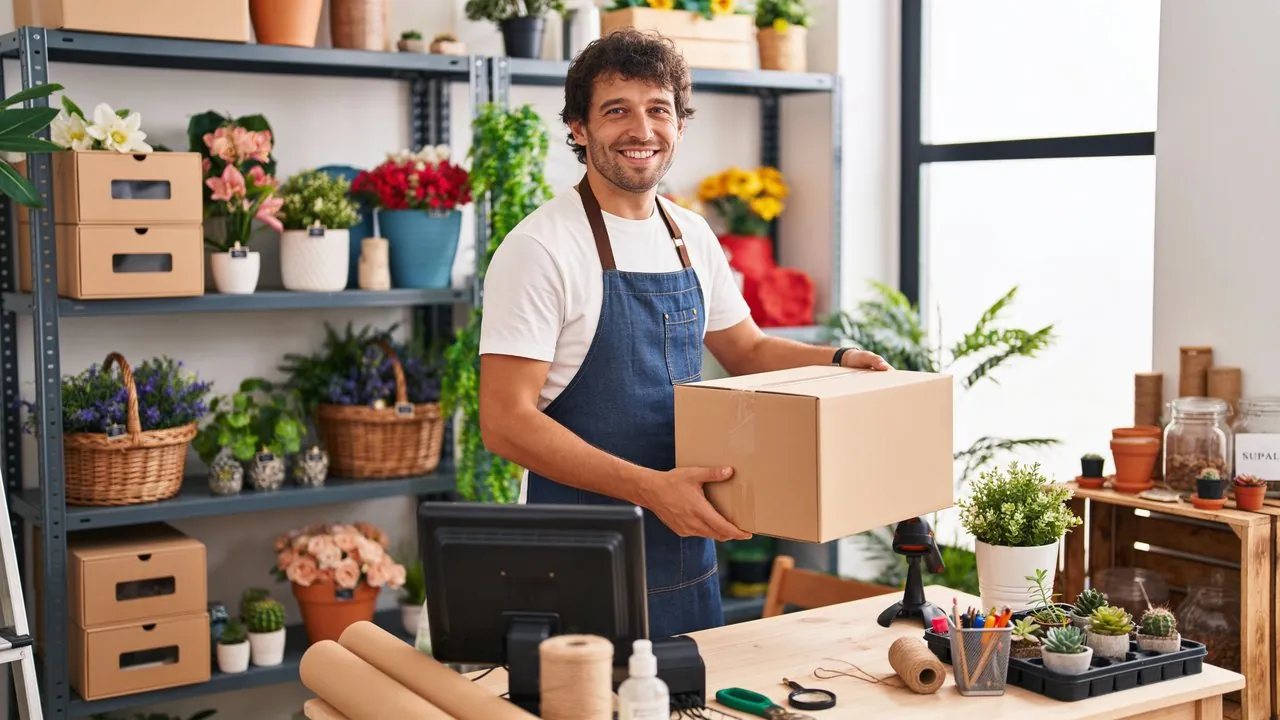 Small business owner reviewing local search rankings on a laptop