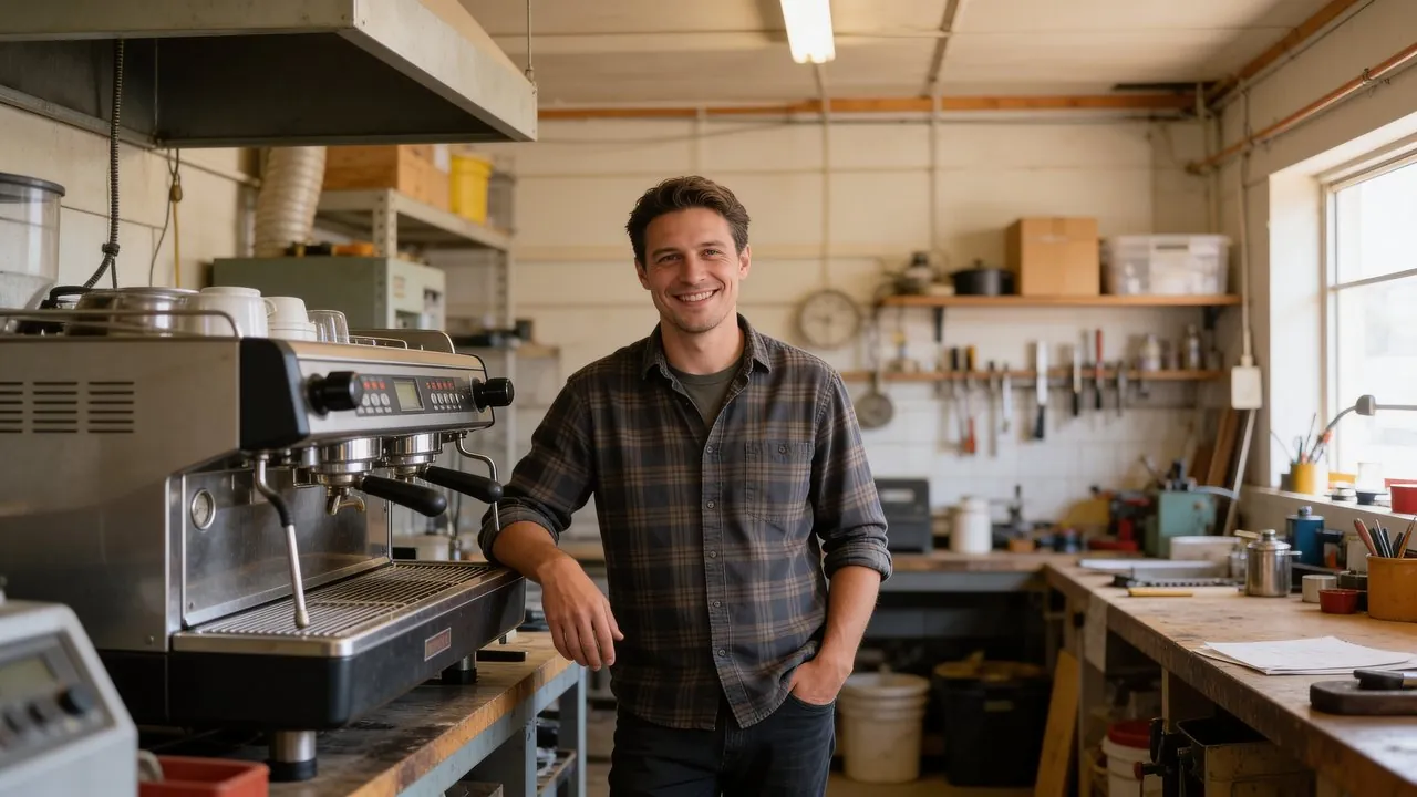 Owner with newly financed equipment