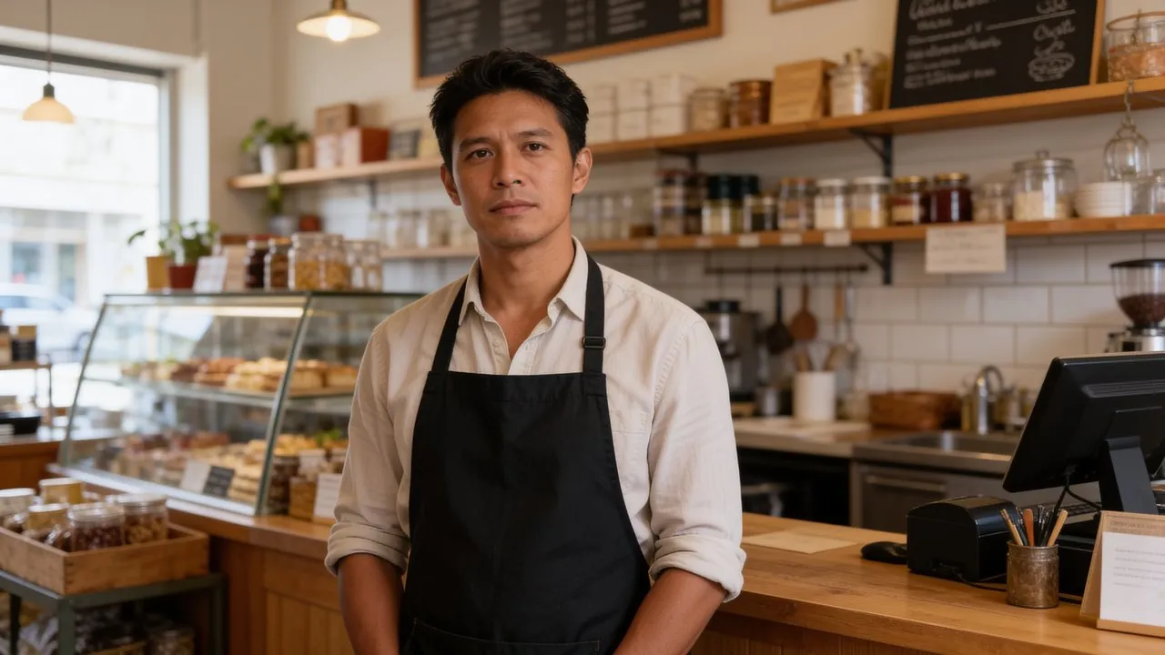 Seasonal business owner planning for slow months